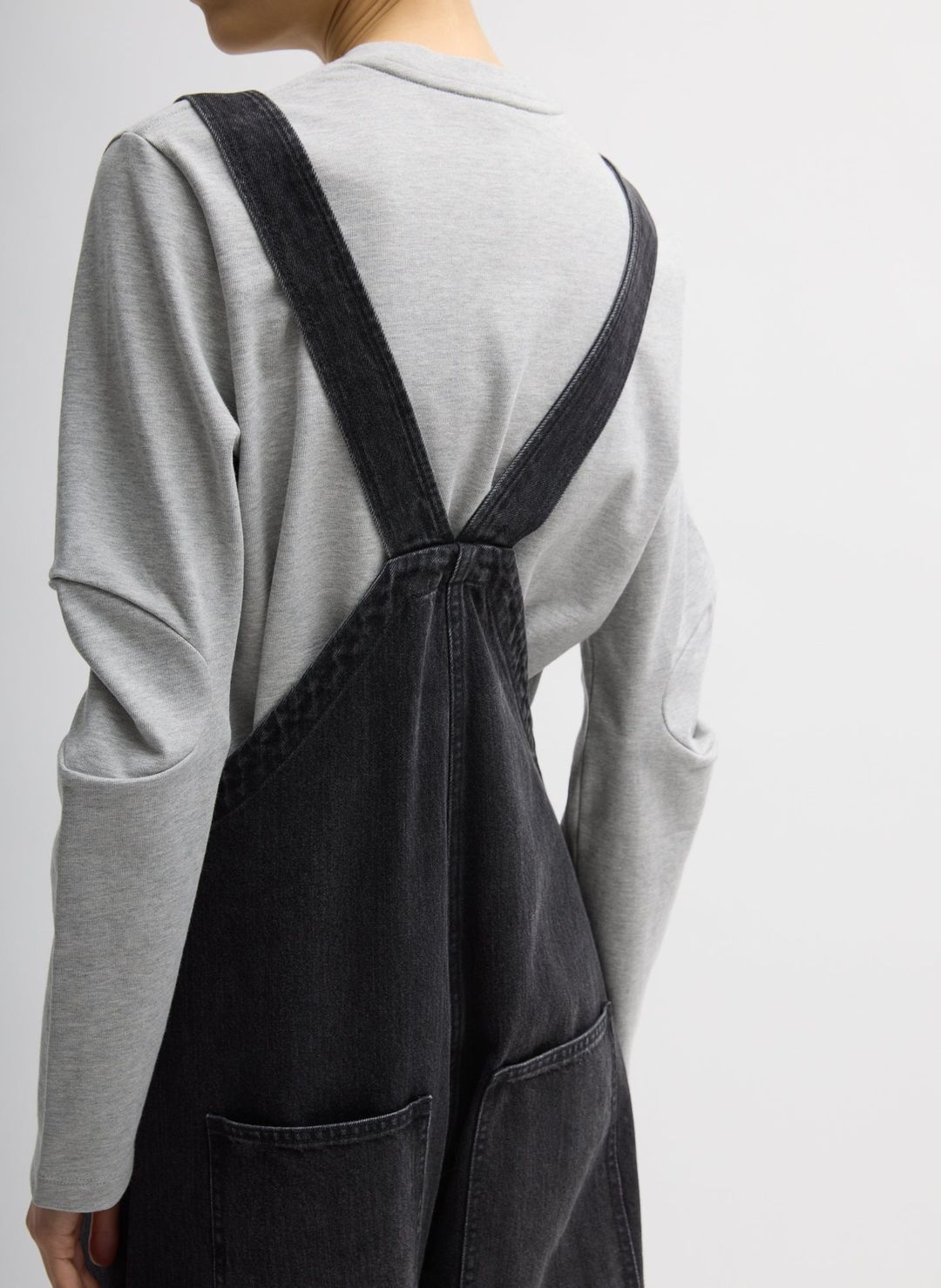 Vintage Black Denim Jumpsuit #5