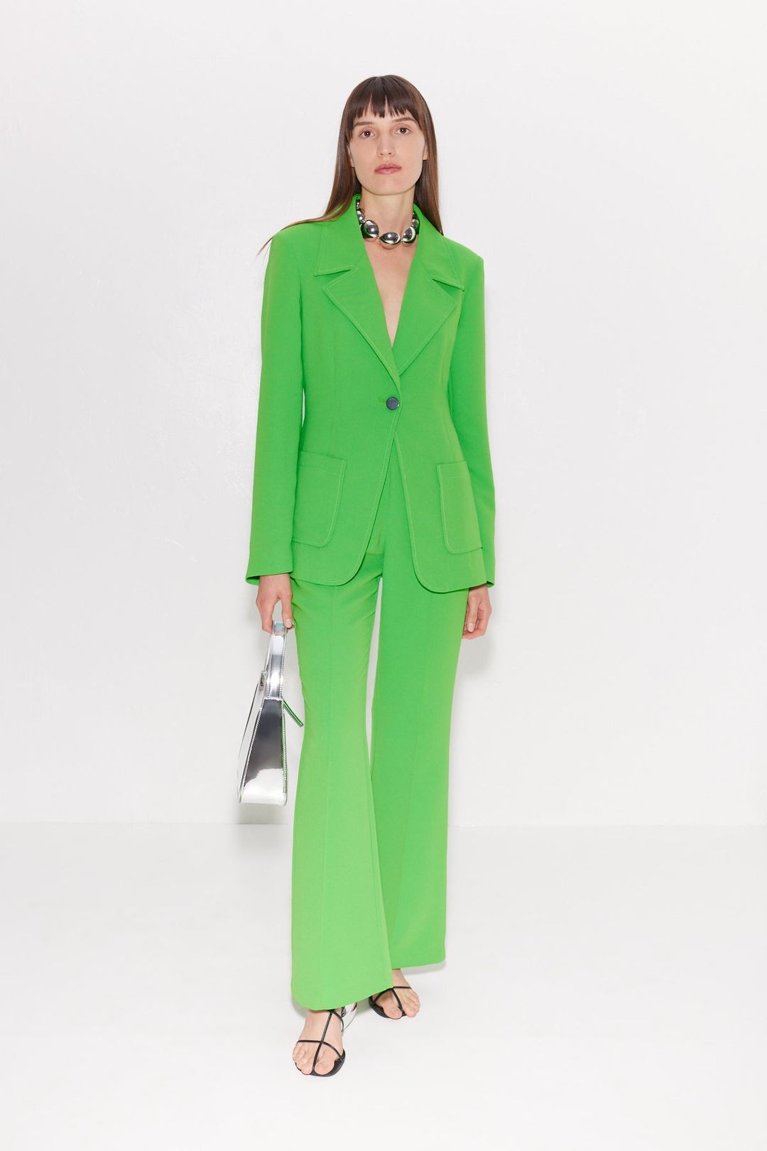 Zypresse Crepe Pants in Gummy Green