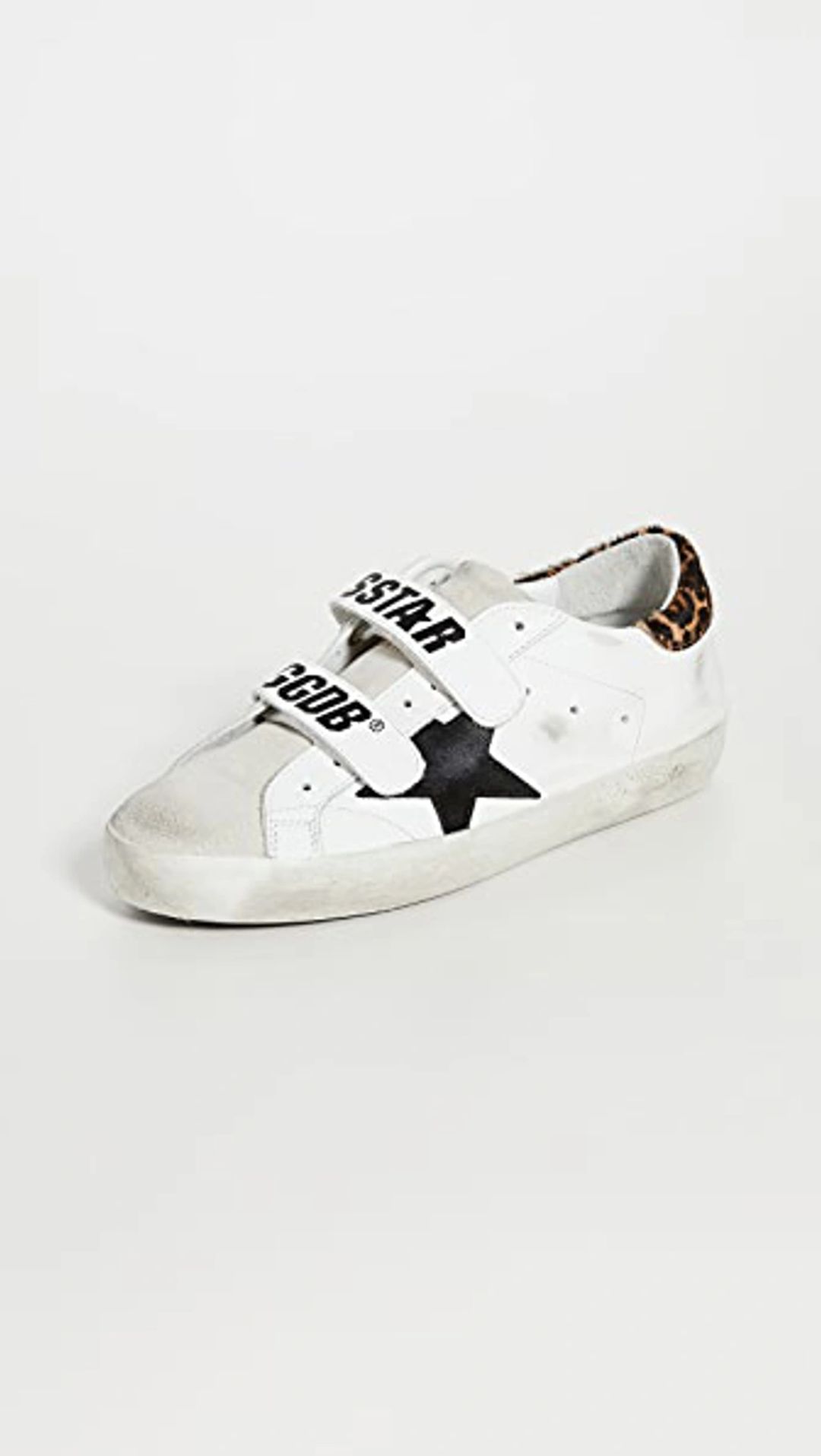 Old School Leather Sneakers In White #5