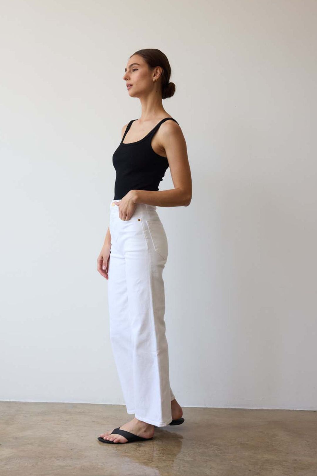 The Wide A Leg in Soft White #2