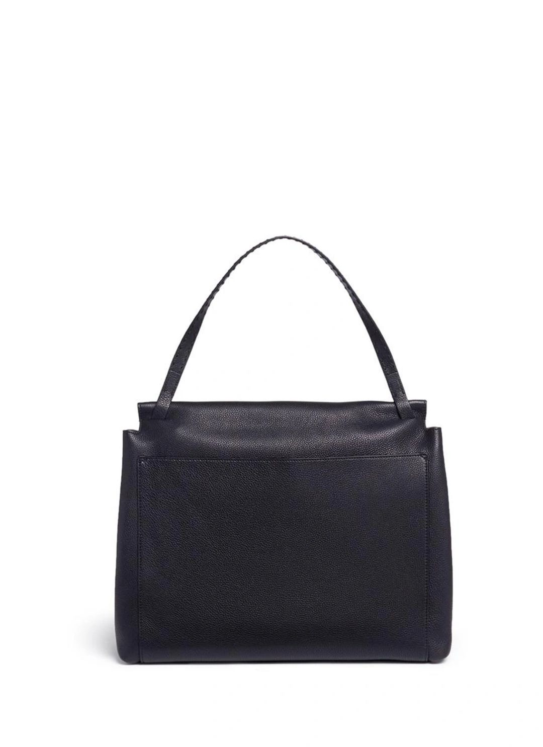 Top Handle 14 Leather Flap-top Shoulder Bag In Black Pld #8