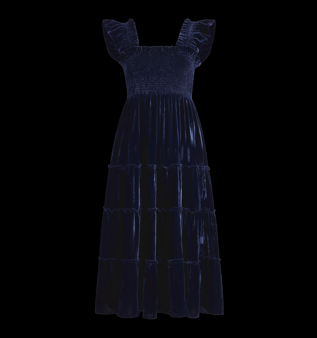 The Ellie Nap Dress - Navy Velvet