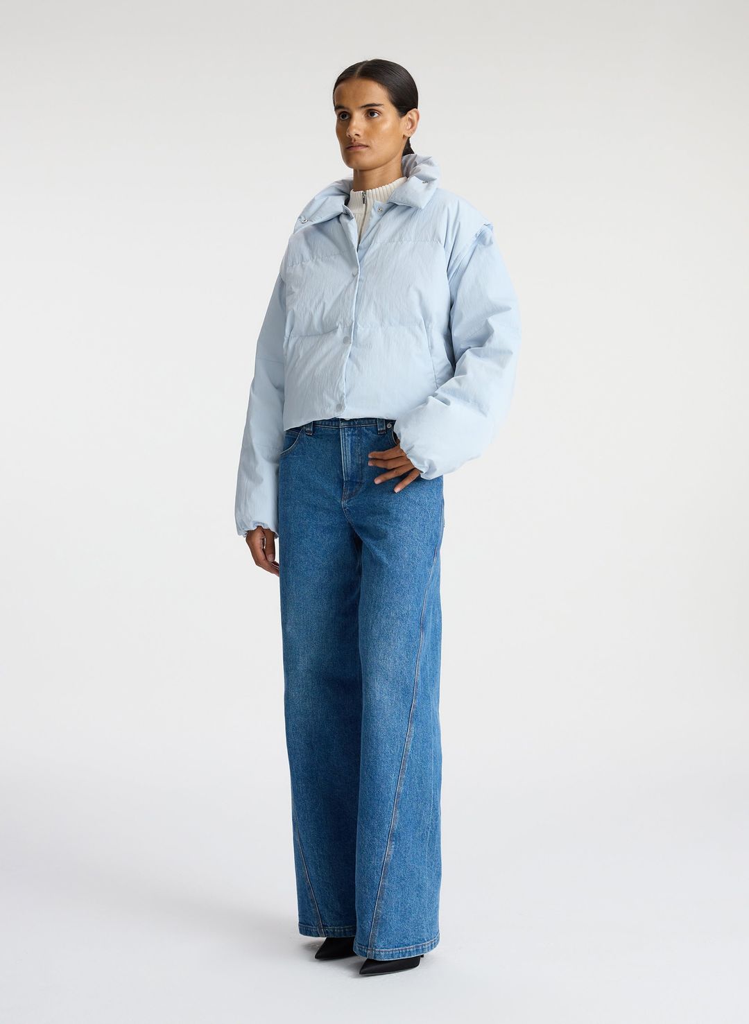 Tristan Convertible Quilted Nylon Jacket #5