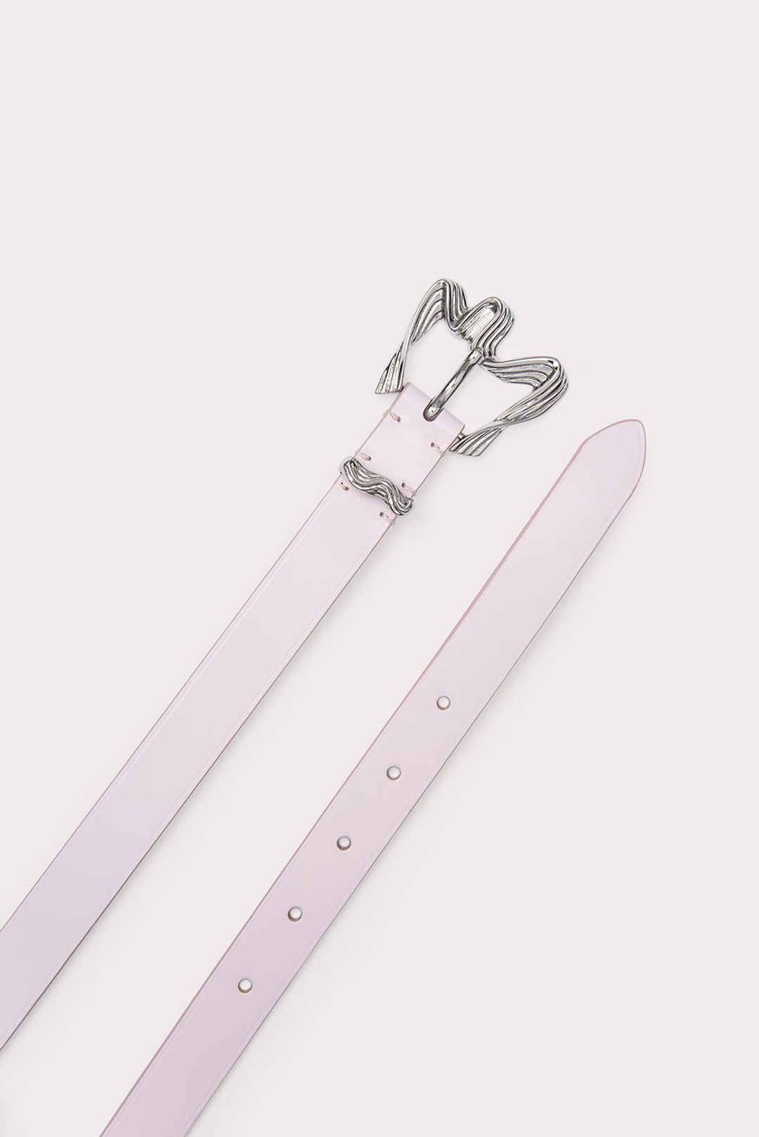 Ribbon Petal Semi Patent Leather