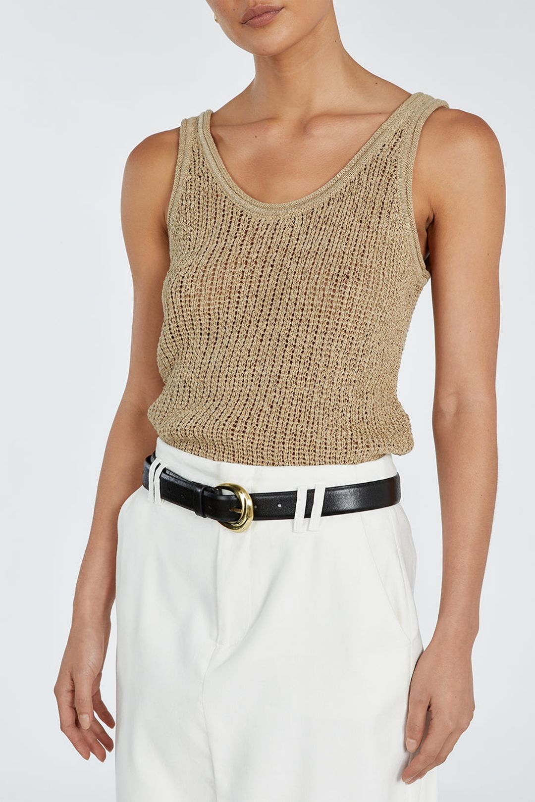 MARGOT SAGE SCOOP KNIT TANK #5