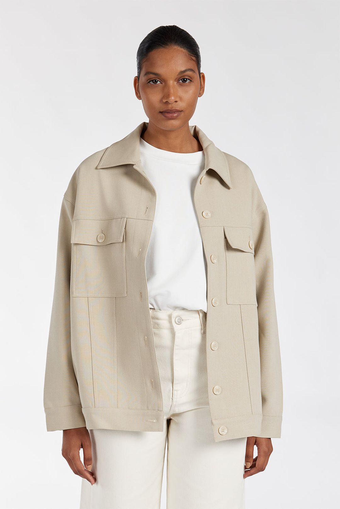 JIL PEBBLE TAILORED TRUCKER JACKET #2