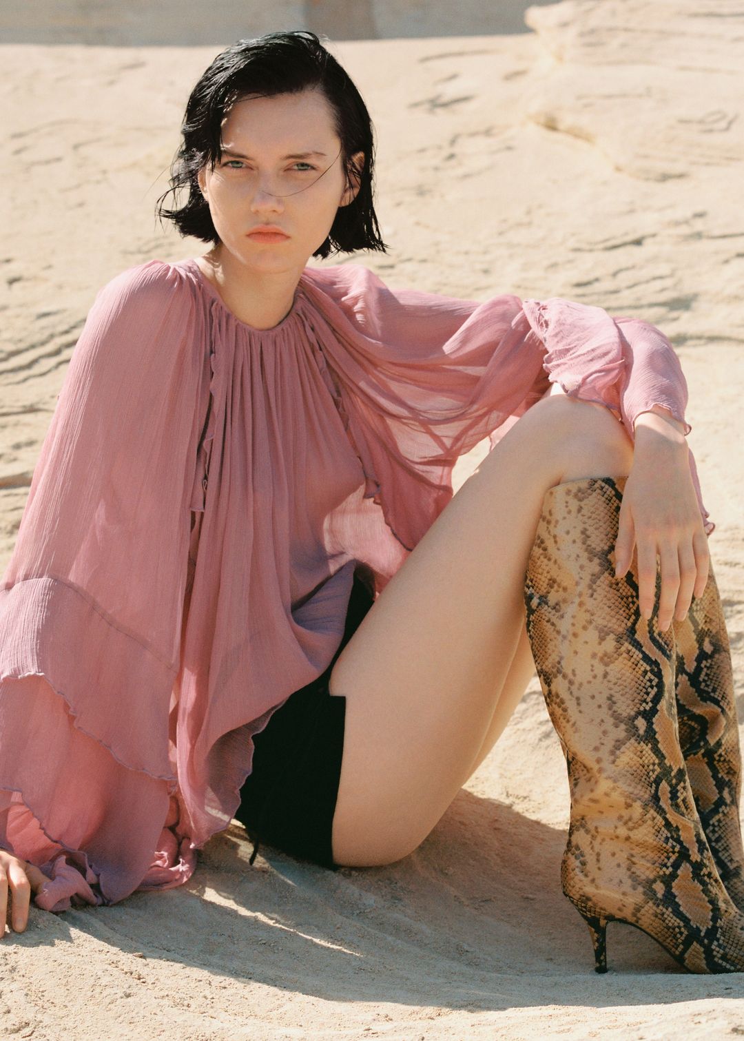 Ruffled chiffon blouse #6