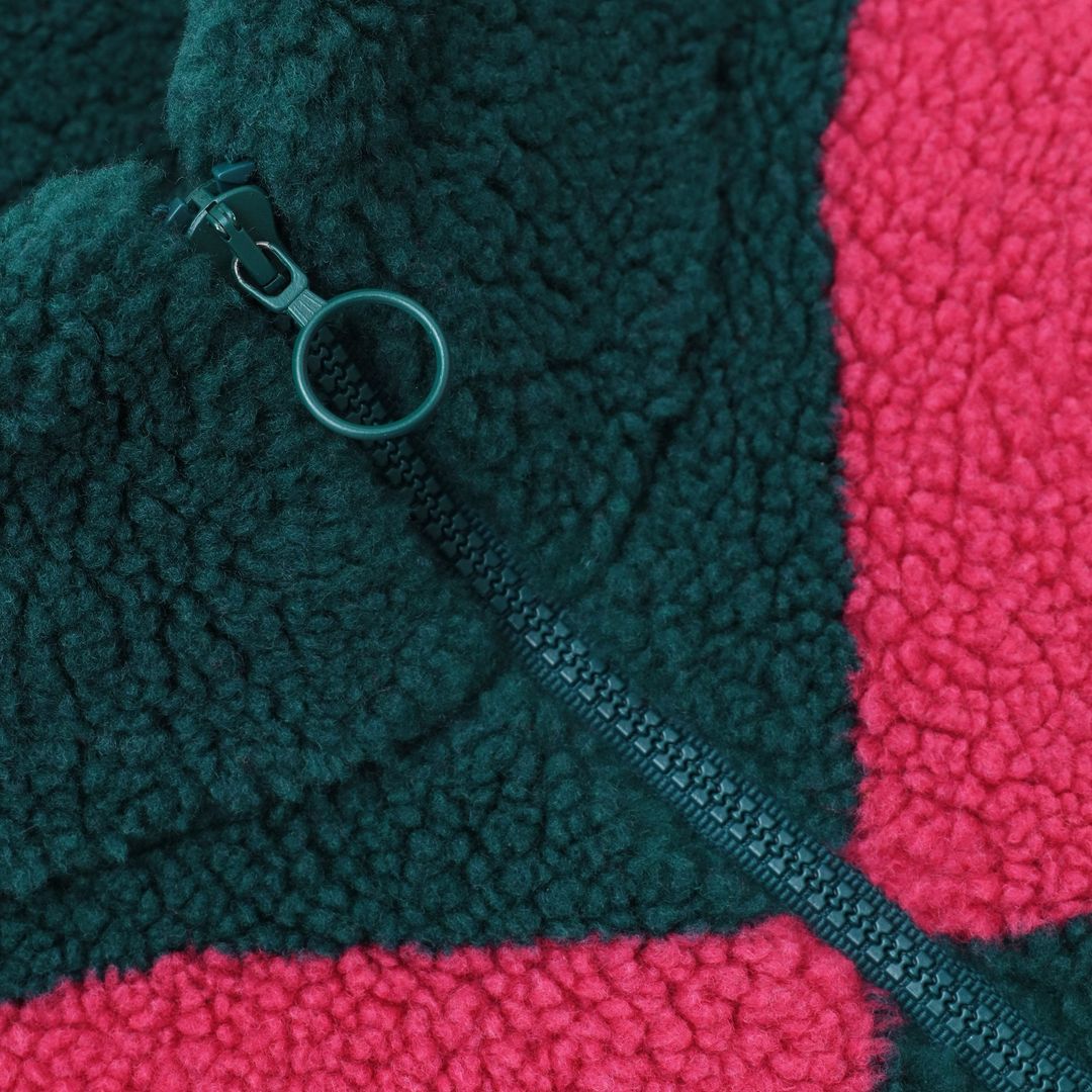 Harlequin Deep-Pile Sherpa "Jockey" Fleece