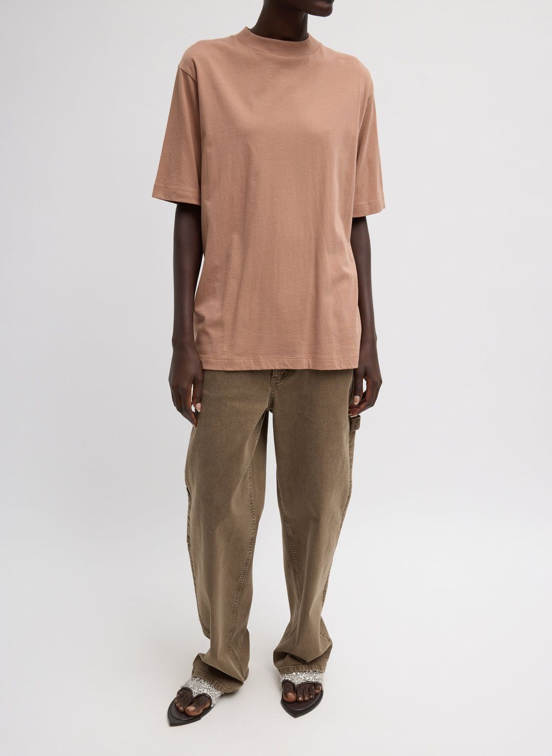 Mock Neck Unisex T-Shirt #4