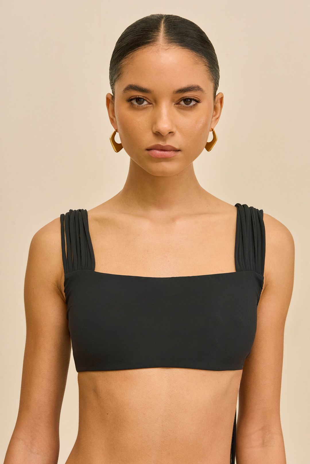 ALLIANA BIKINI TOP - BLACK