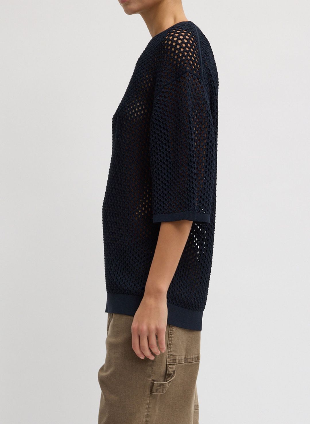 Crochet Netting Oversized Easy T-Shirt #2