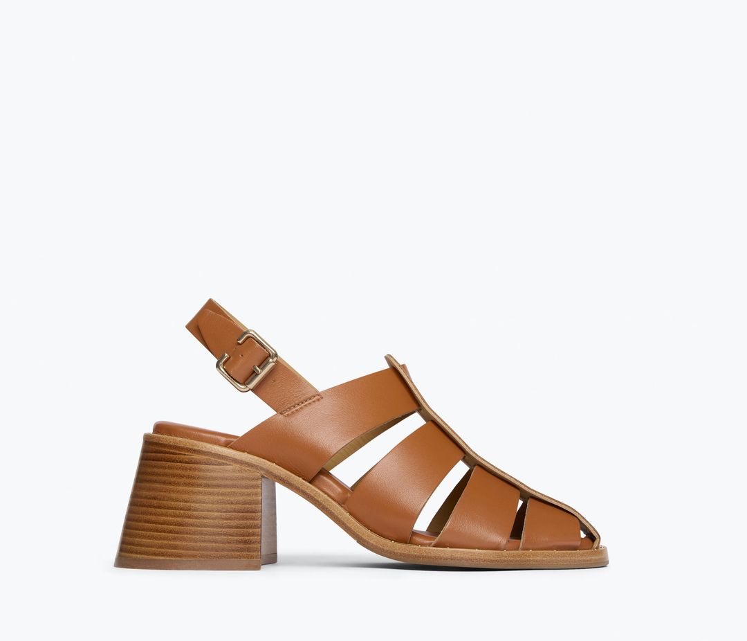 JULIETA FISHERMAN BLOCK HEEL