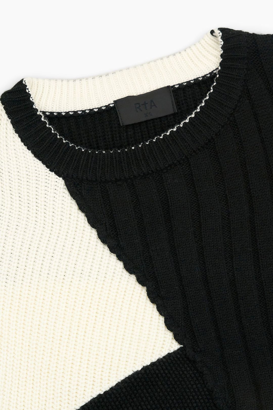 AIMEE KNIT SWEATER | BLACK AND WHITE GEOMETRIC #3
