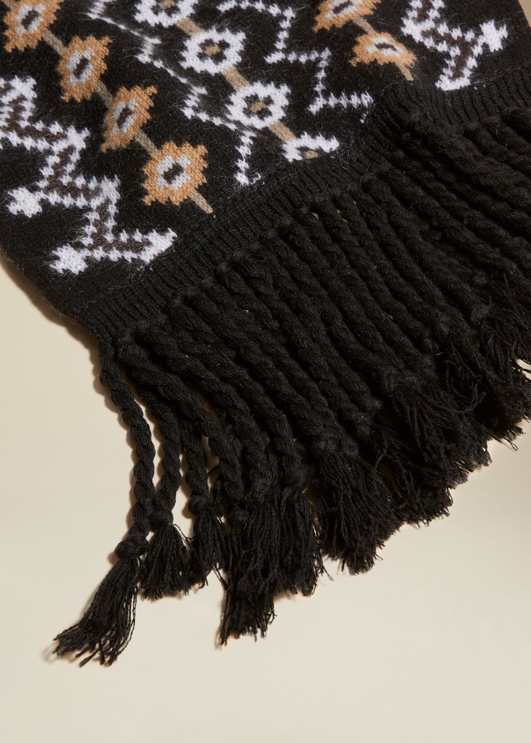 The Lance Scarf in Black Multi