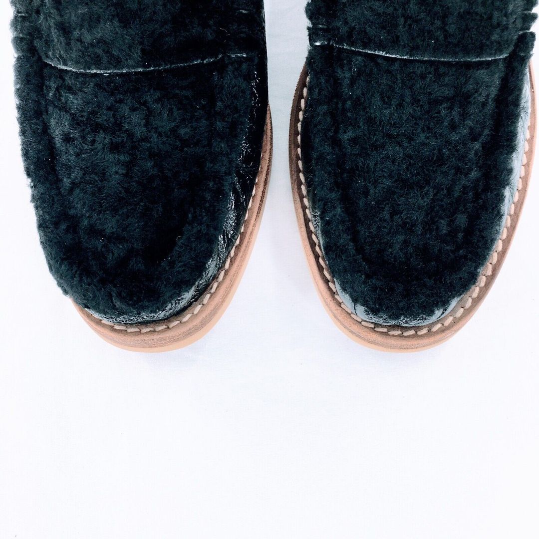 Stuart Weitzman Shearling & Leather Loafers #5