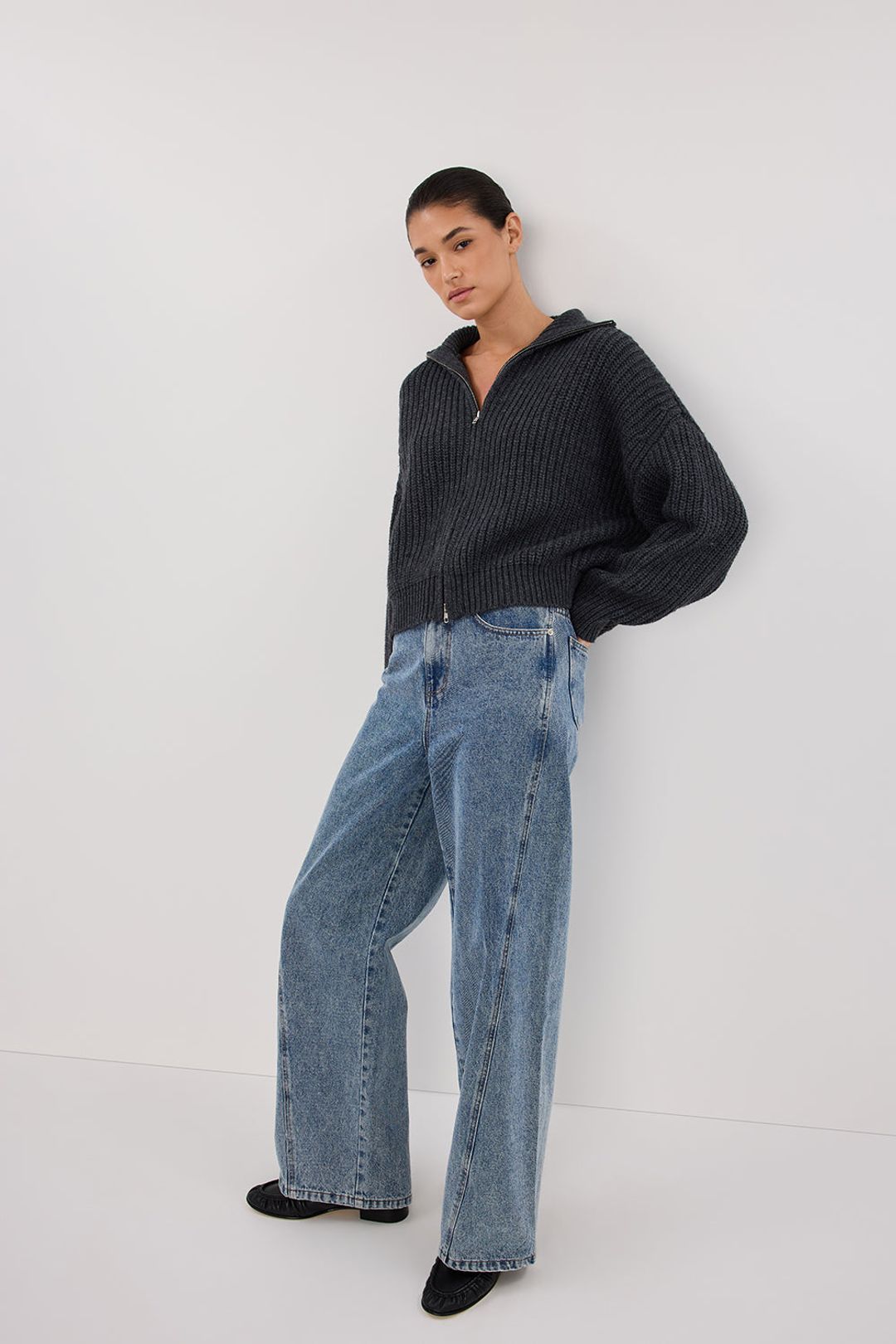 ISSY CHARCOAL WOOL BLEND JUMPER #5