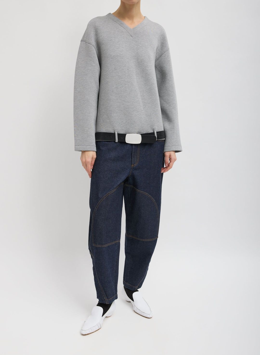 Bonded Viscose Easy V-Neck #4