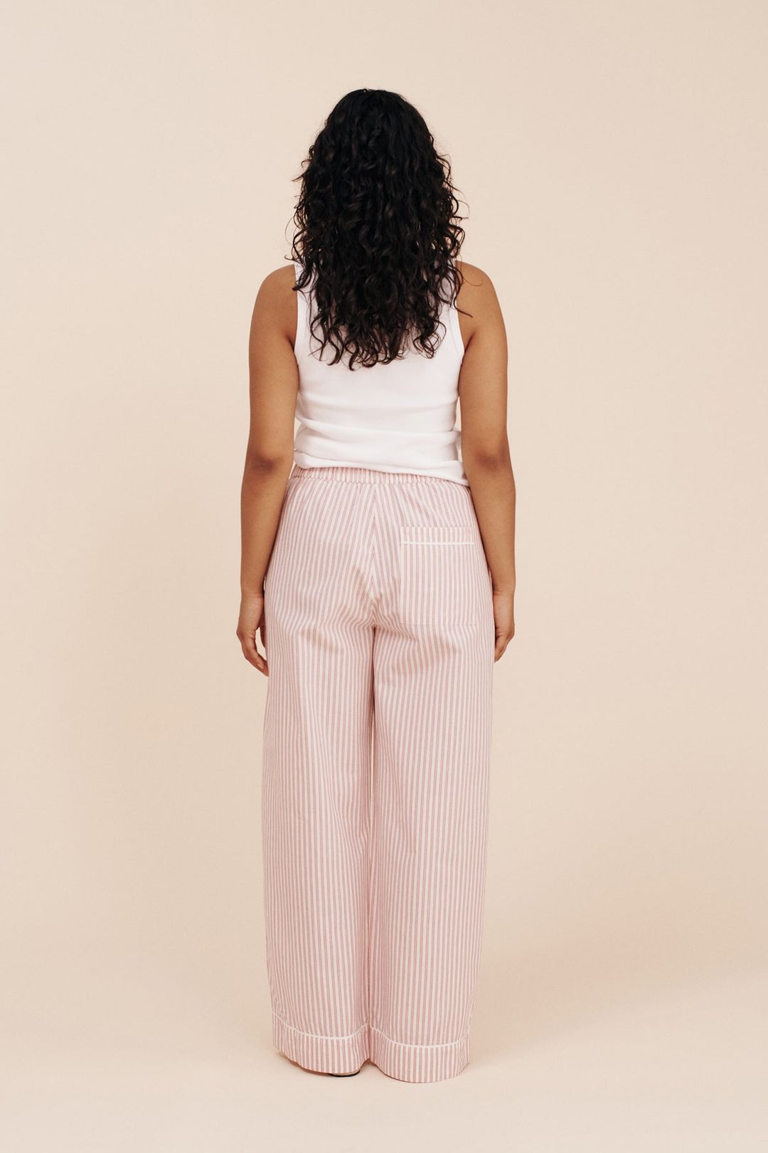 EDIE PANT - STRAWBERRY STRIPE #7