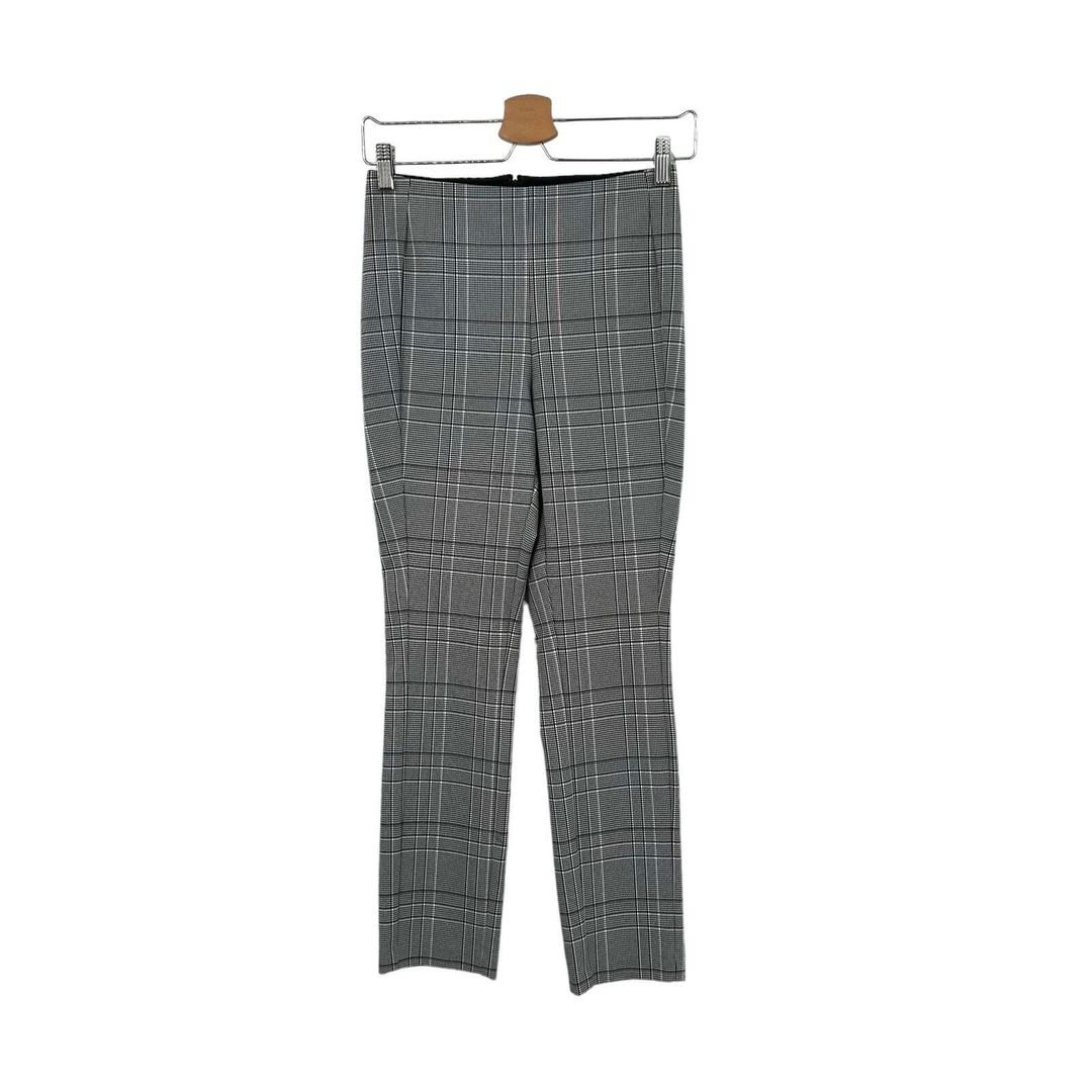 Simone Slim Fit Grey Plaid #6
