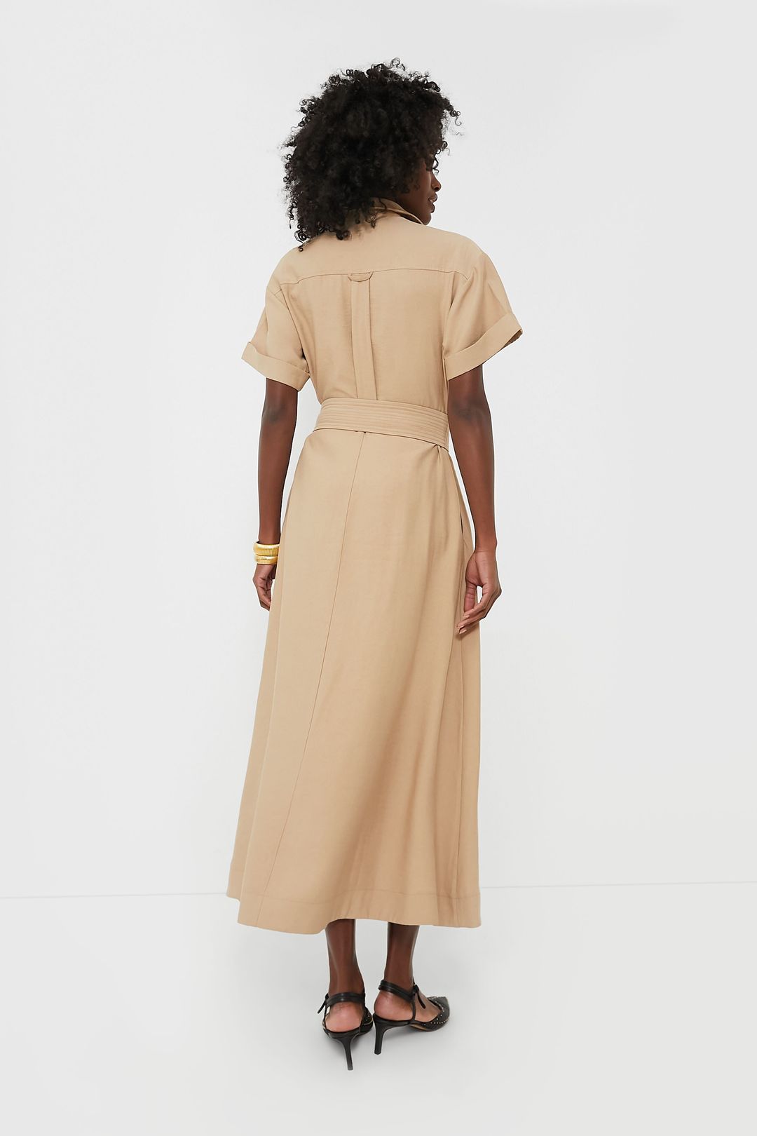 Tan Lucienne Maxi Dress #4