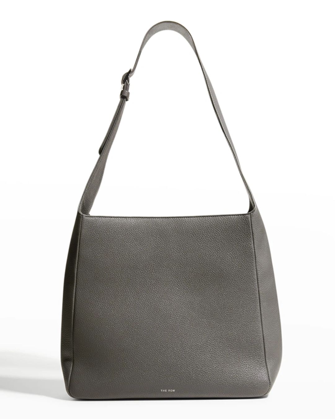 Piper Hobo Bag In Calf Leather In Charcoal