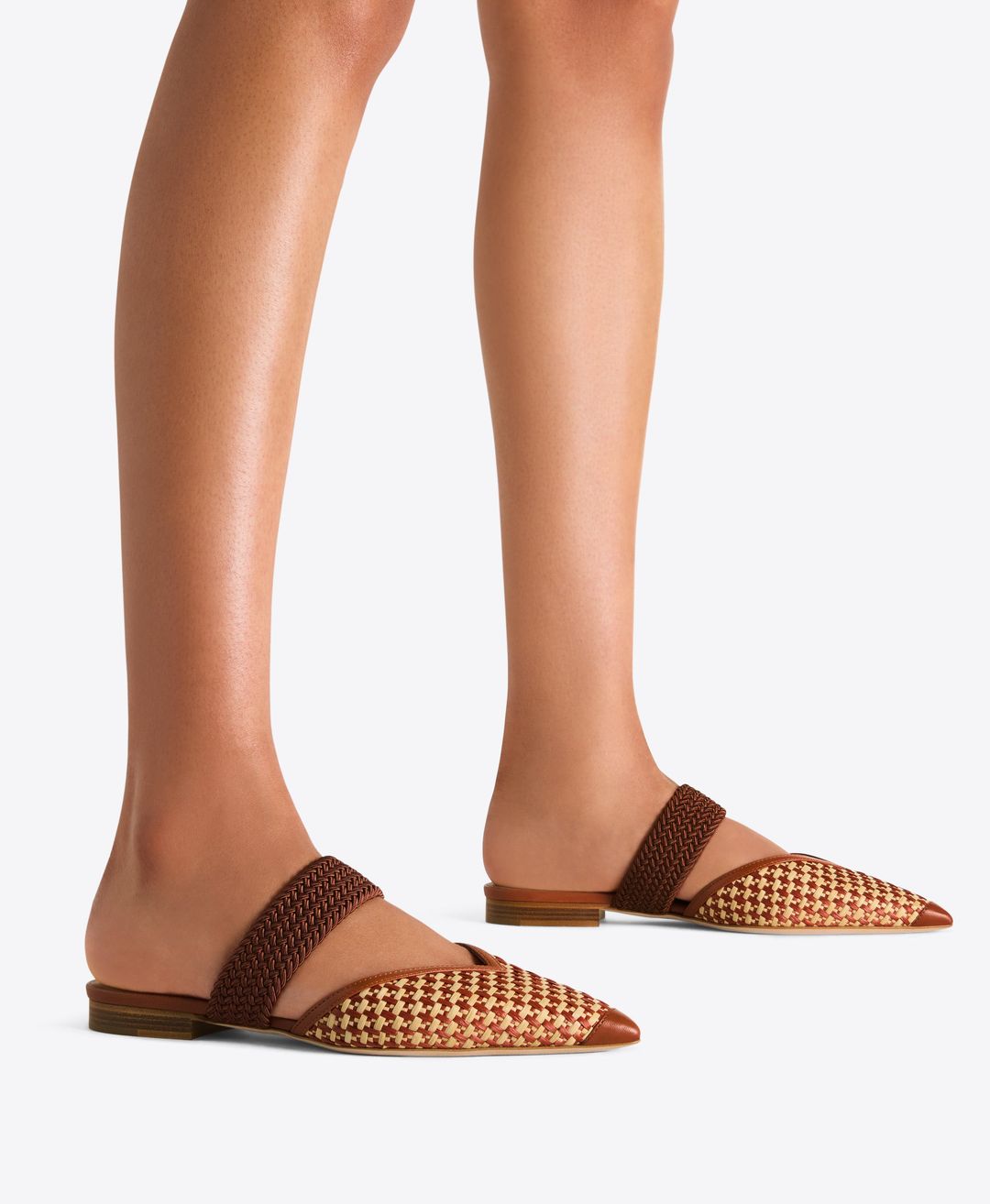 Manu Flat - Tan Raffia Pointed Toe Flats #5