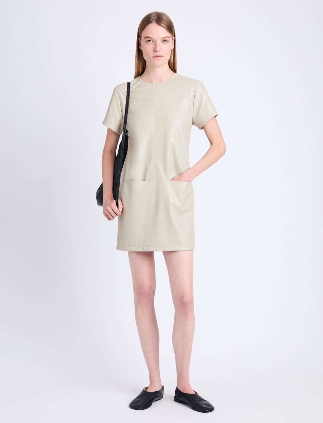 Sonny Dress in Faux Leather