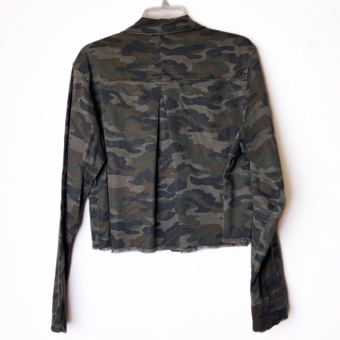 Cropped military style camo jacket #2