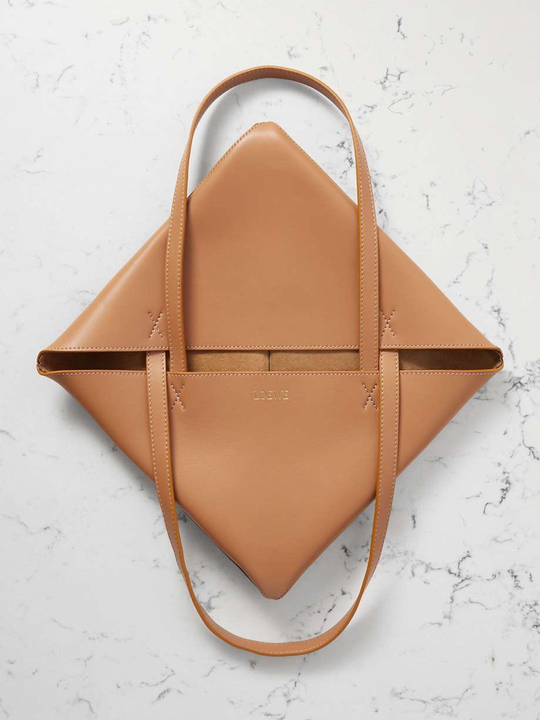 Puzzle Fold convertible medium two-tone leather tote bag #6