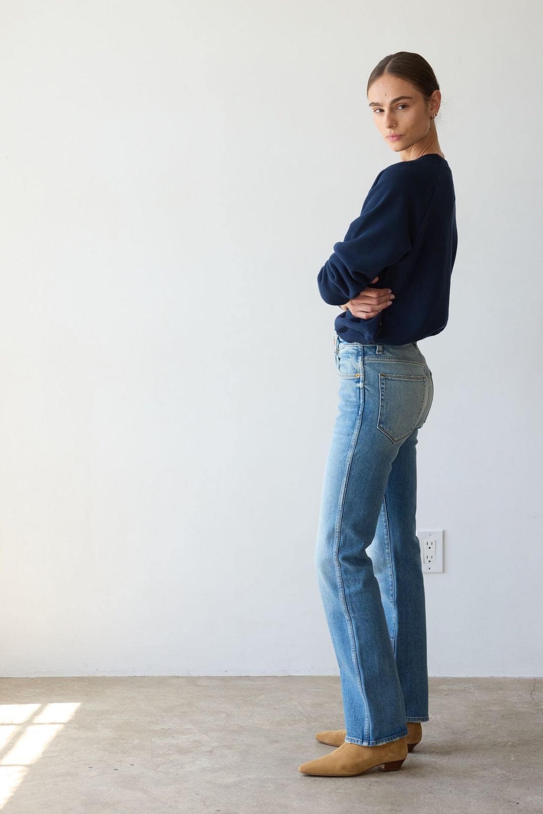 The Freddie Jean in Worn Indigo #8