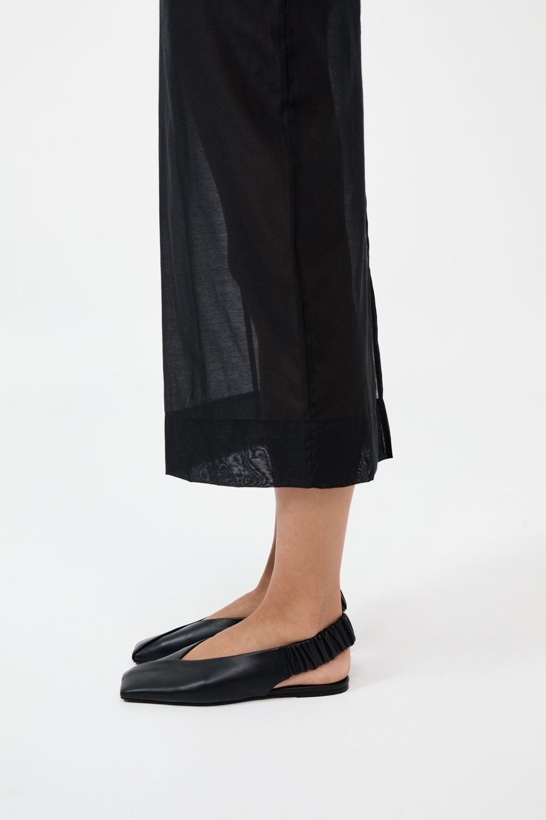 Envelope Sling Back Flat - Black #4