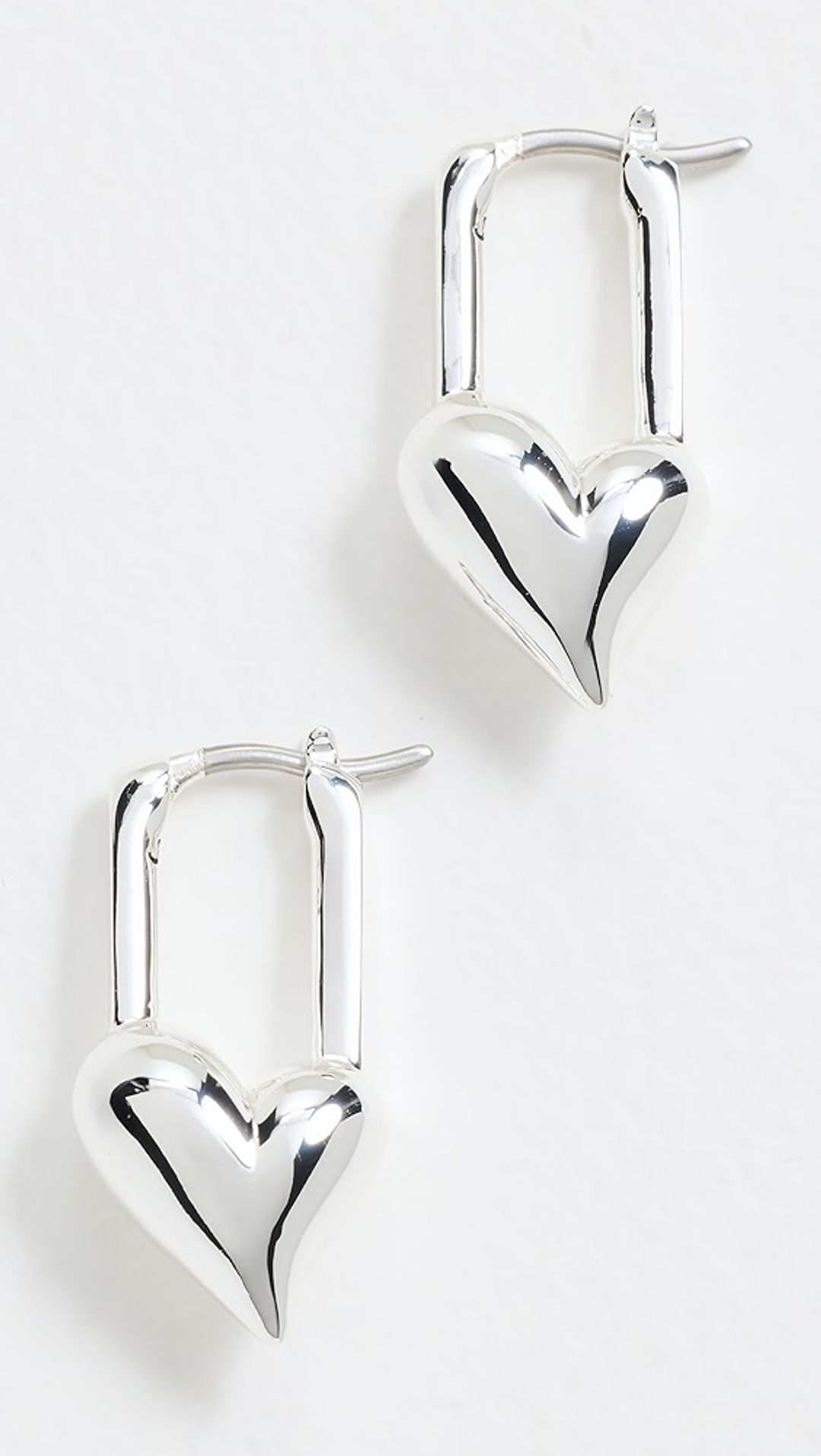 Padlock Heart Huggies