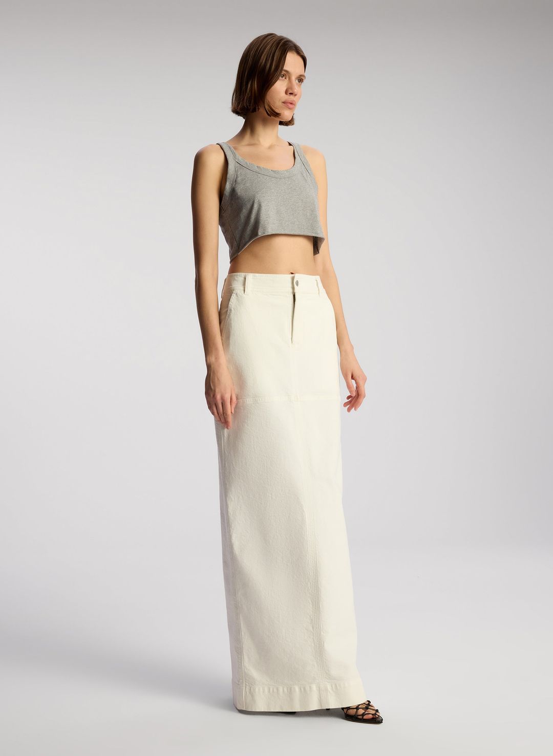 Halsey Cropped Cotton Rib Tank #3