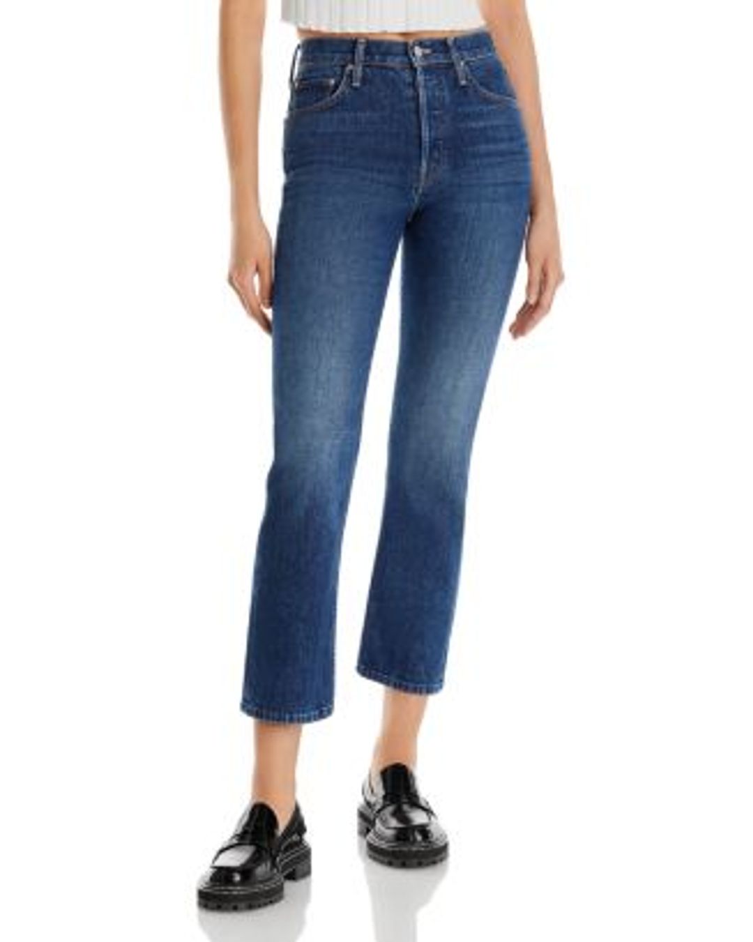The Tomcat High Rise Ankle Straight Leg Jeans in Cannonball #2