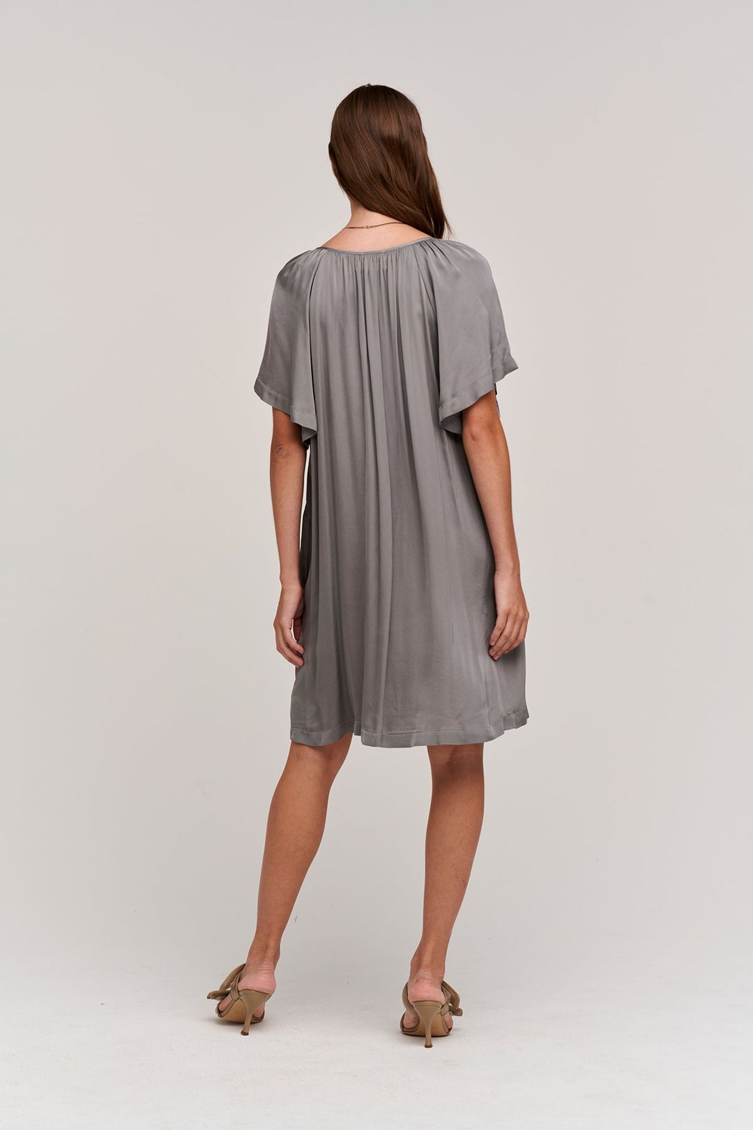 SUZANNA SATIN VISCOSE DRESS #5