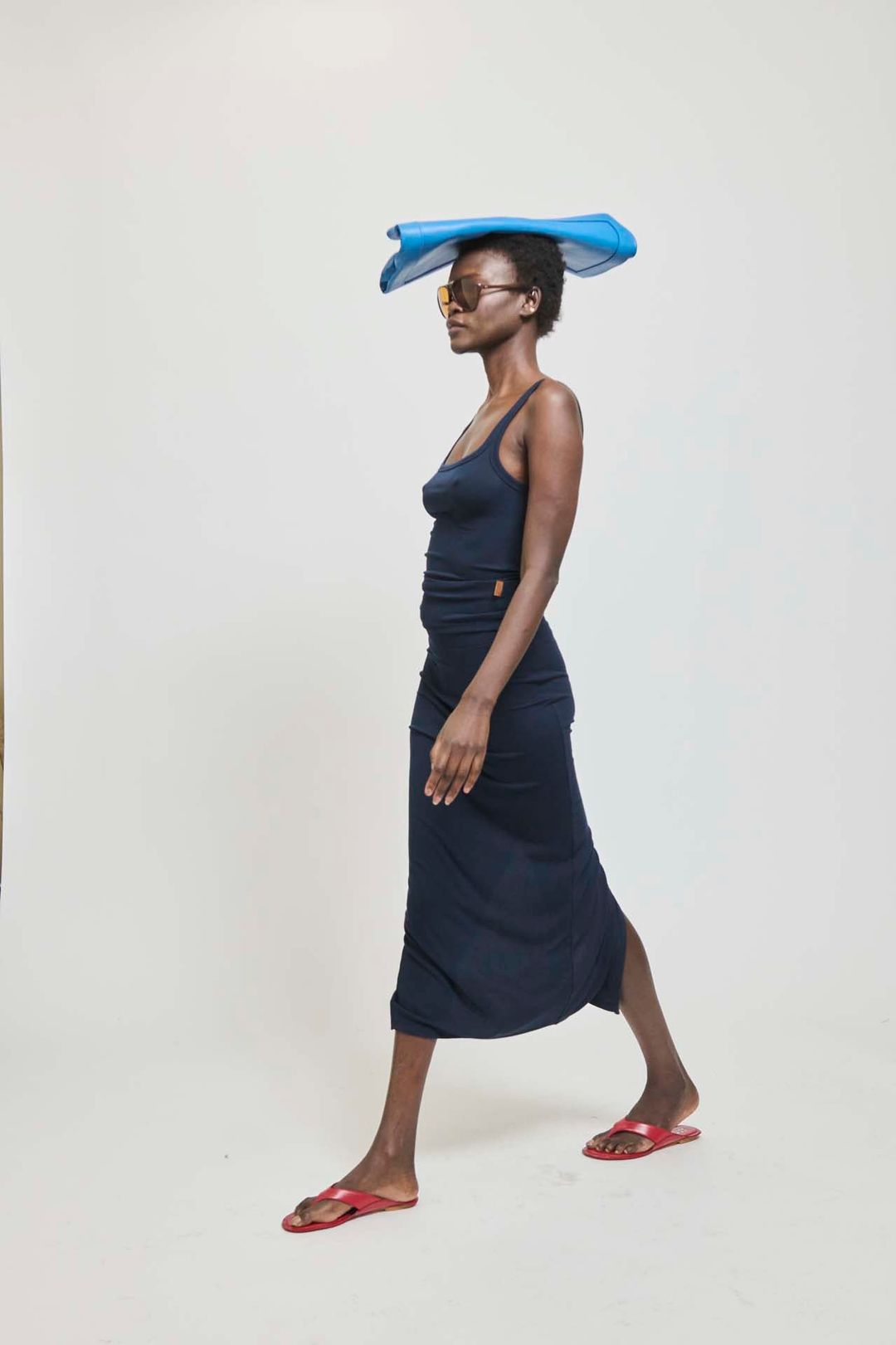 The Rib Pencil Skirt in Navy #5