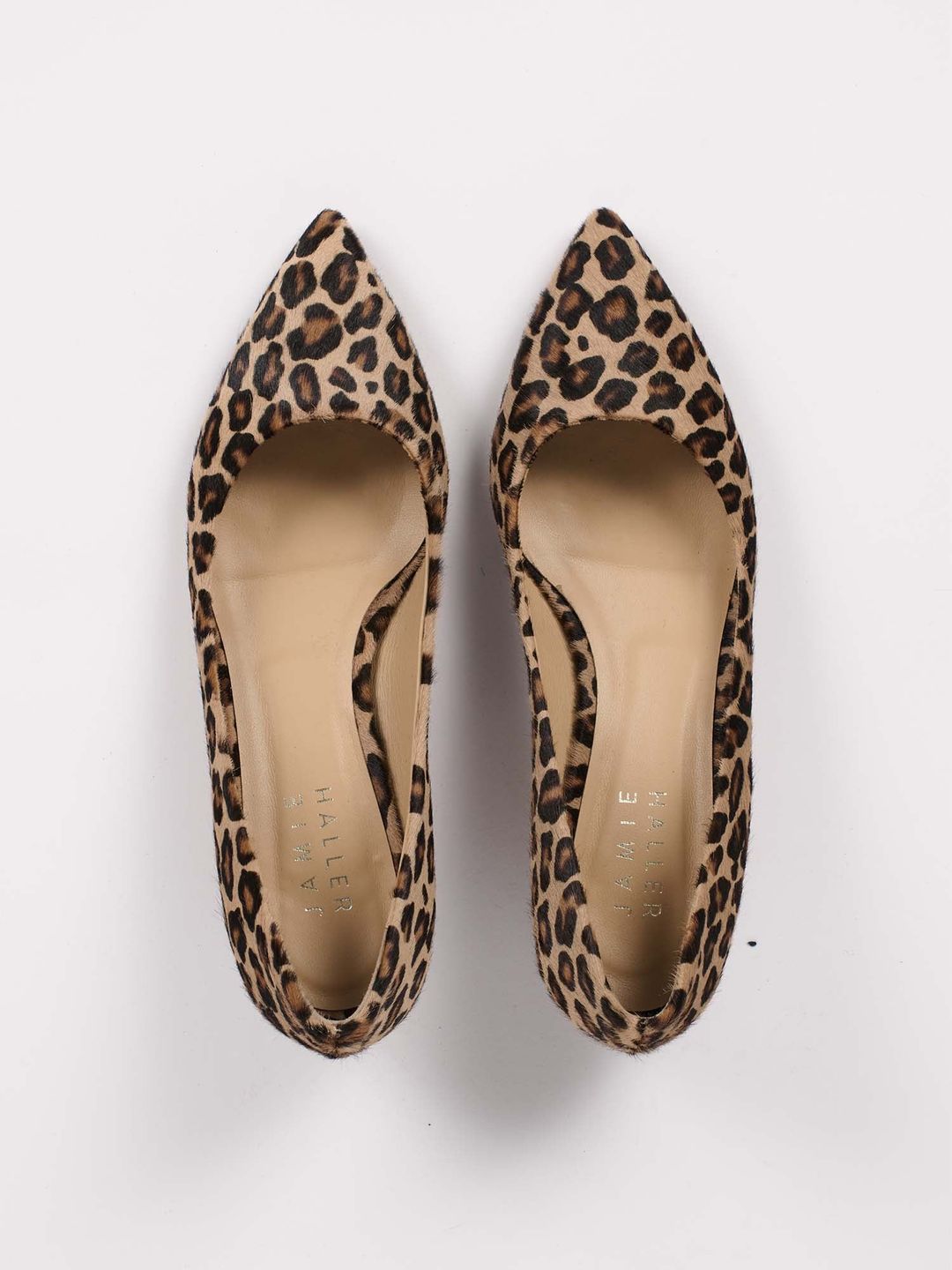 The Kitty Point Heel in Ponyhair Leopard