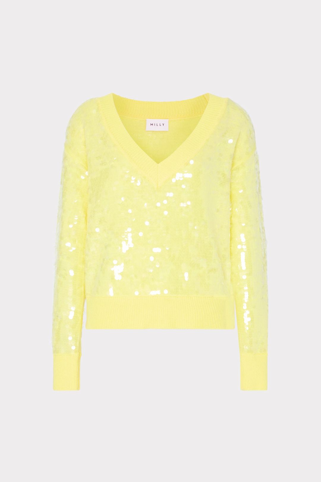 Ilaria Sequin V-Neck Sweater