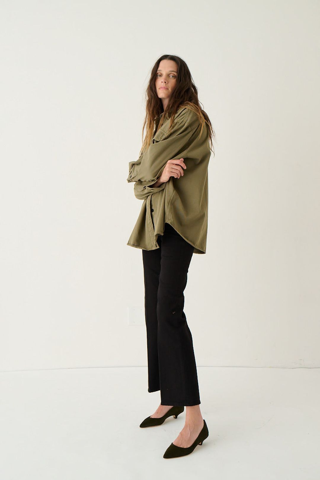 The Kitty Point Heel in Ponyhair Moss #5