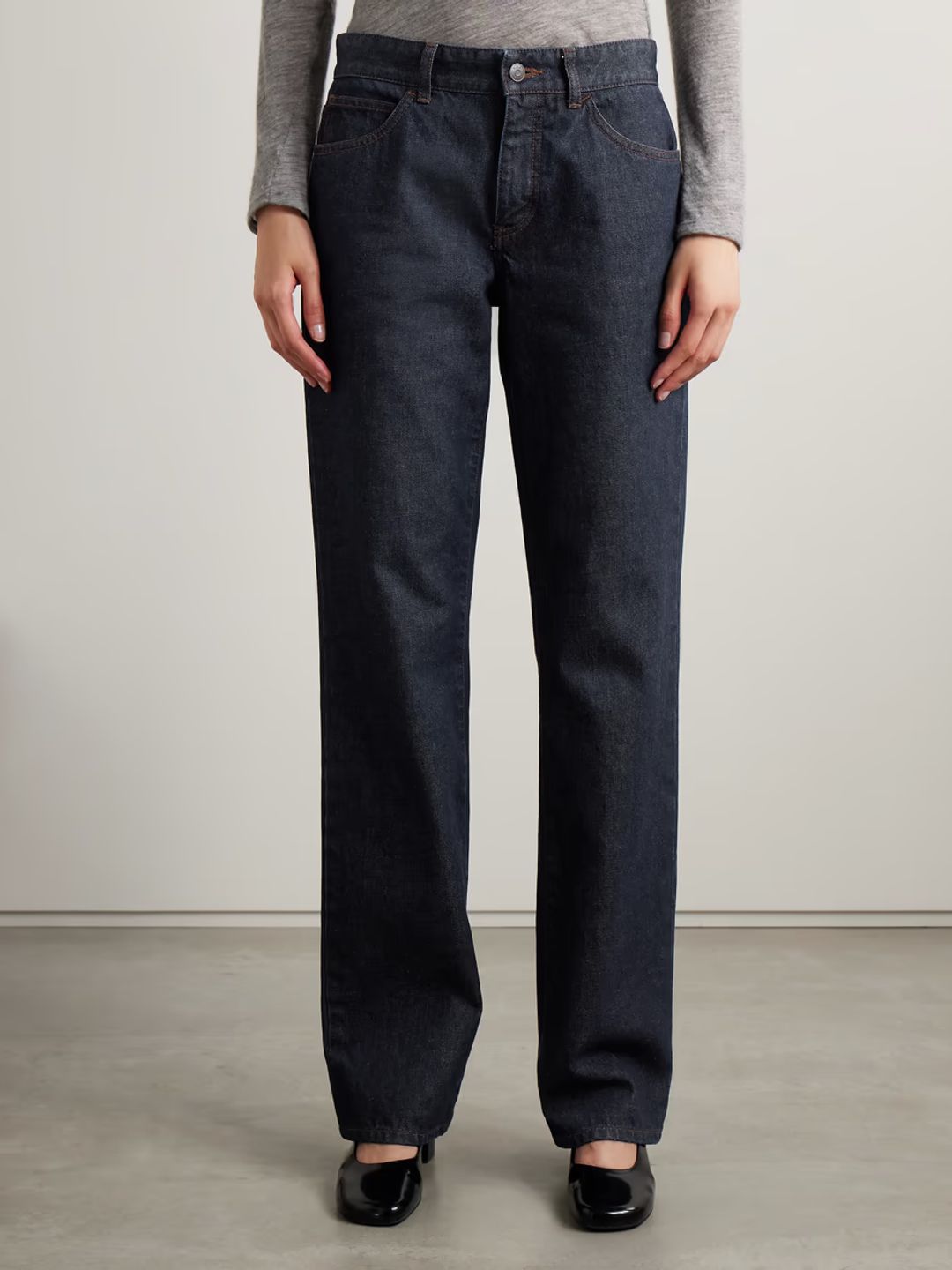 Carlyl mid-rise straight-leg jeans #3