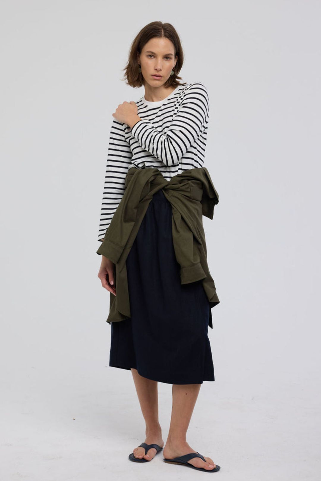 The Apron Skirt in Navy #5