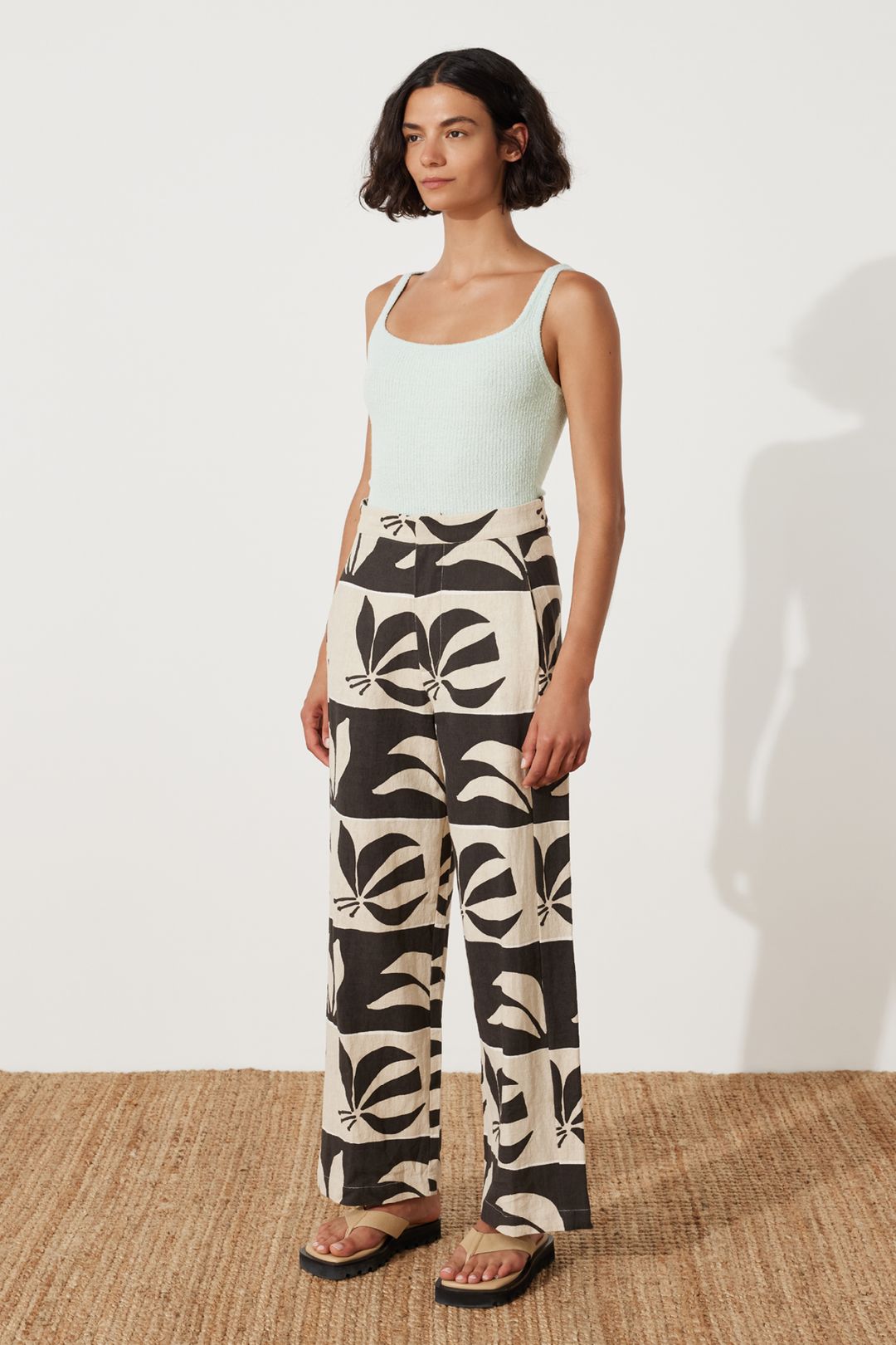 Iris Palm Linen Cotton Blend Pant #3