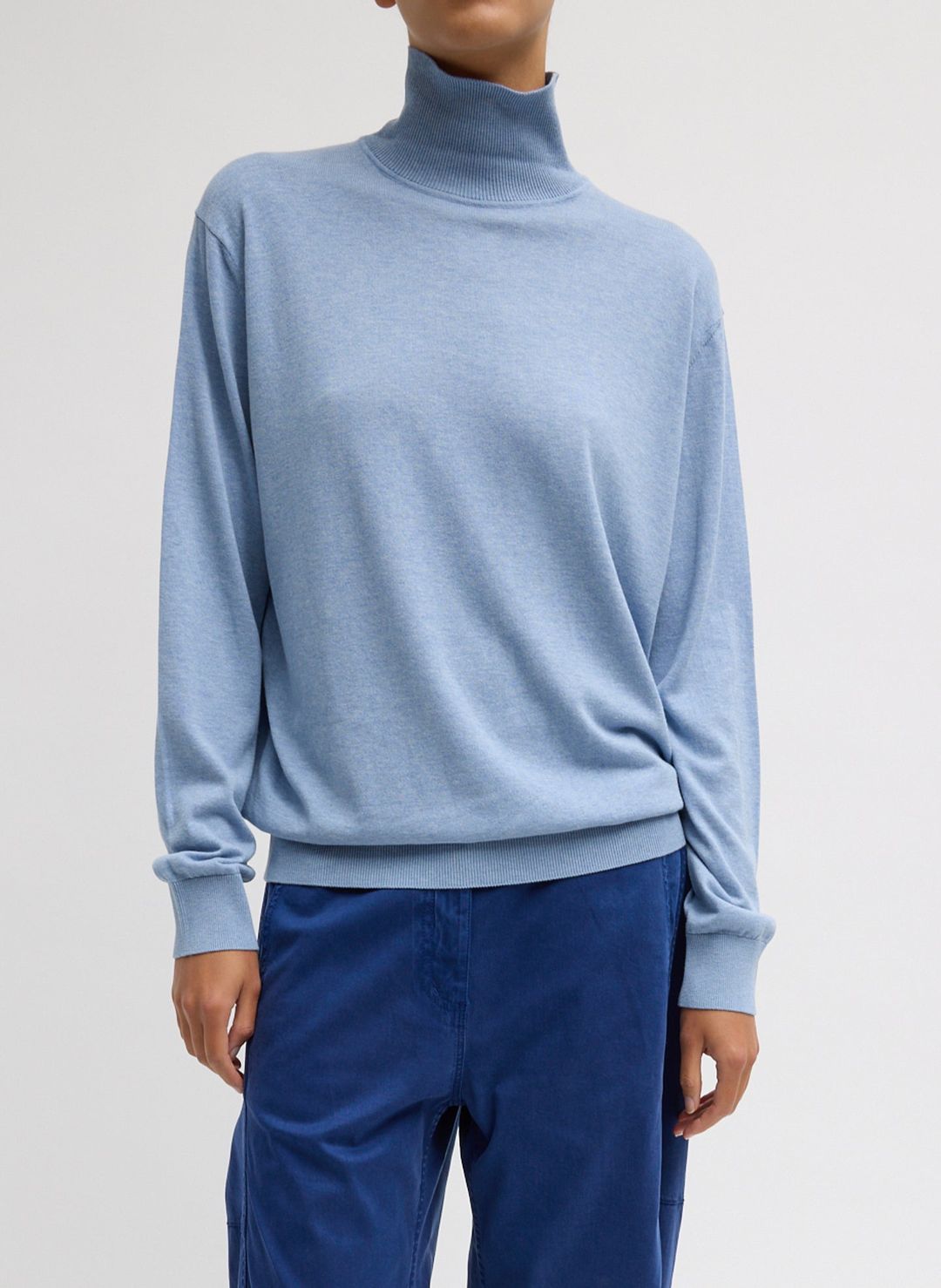 Super Fine Gauge Perfect Men's Turtleneck Pullover