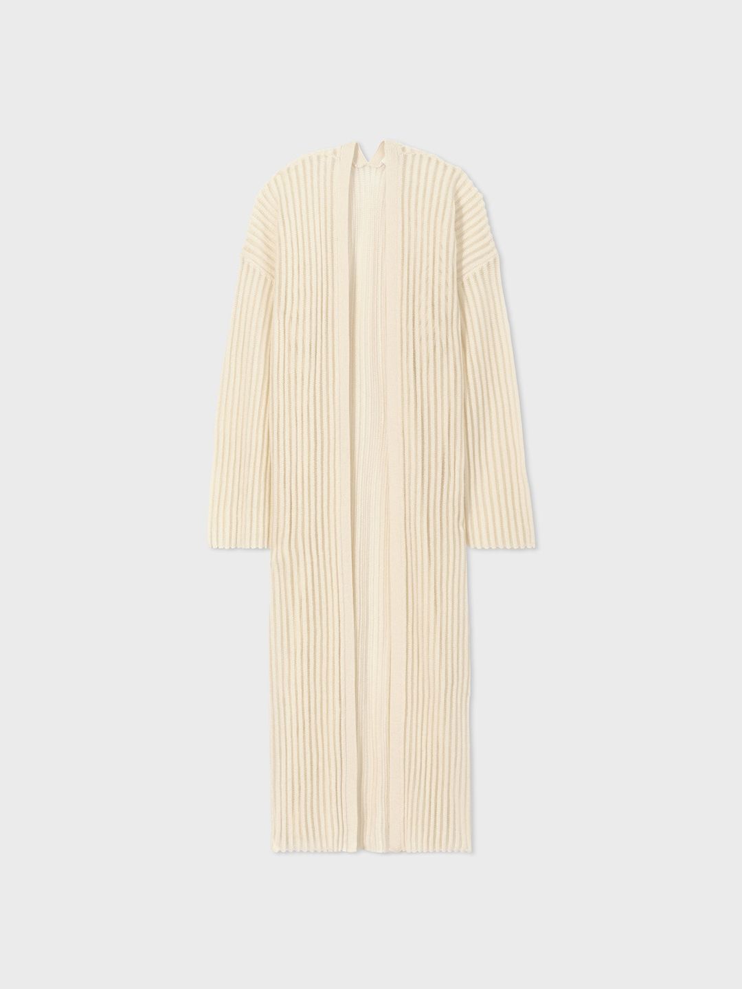 Midi Cardigan in Cashmere Silk - Ivory