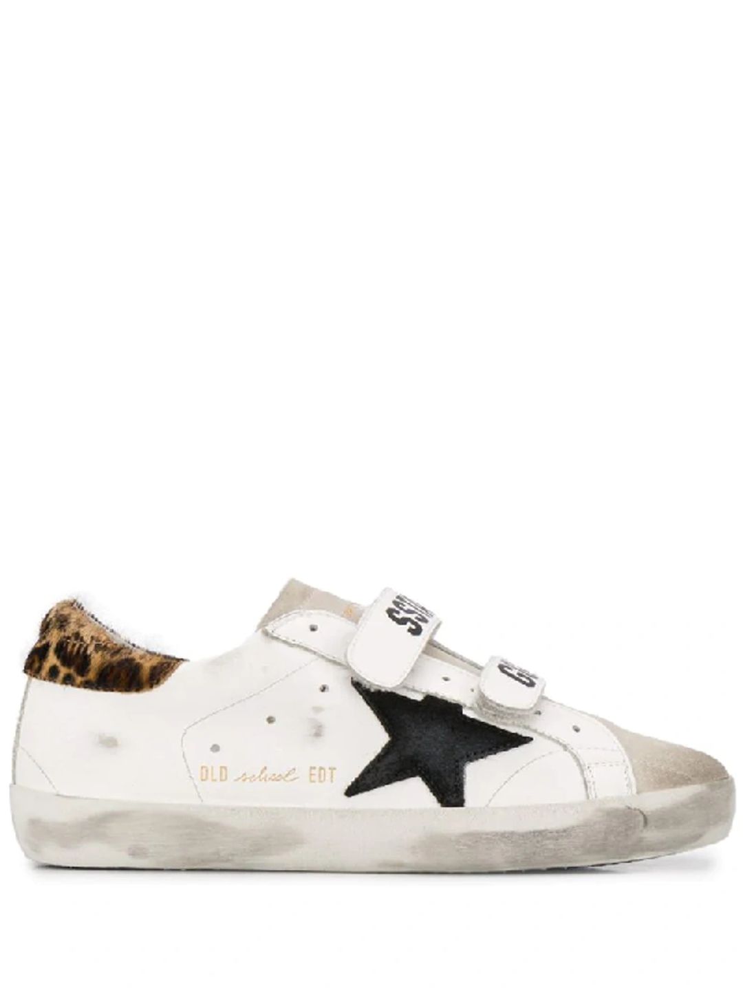 Old School Leather Sneakers In White #8