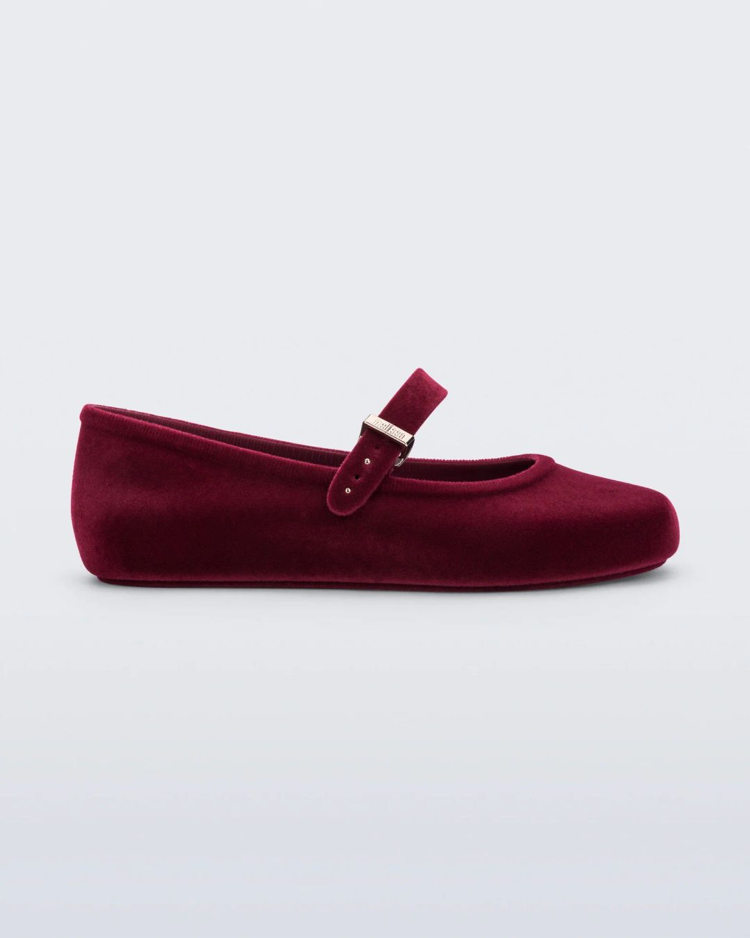 Red Velvet Ballerina Flats 
