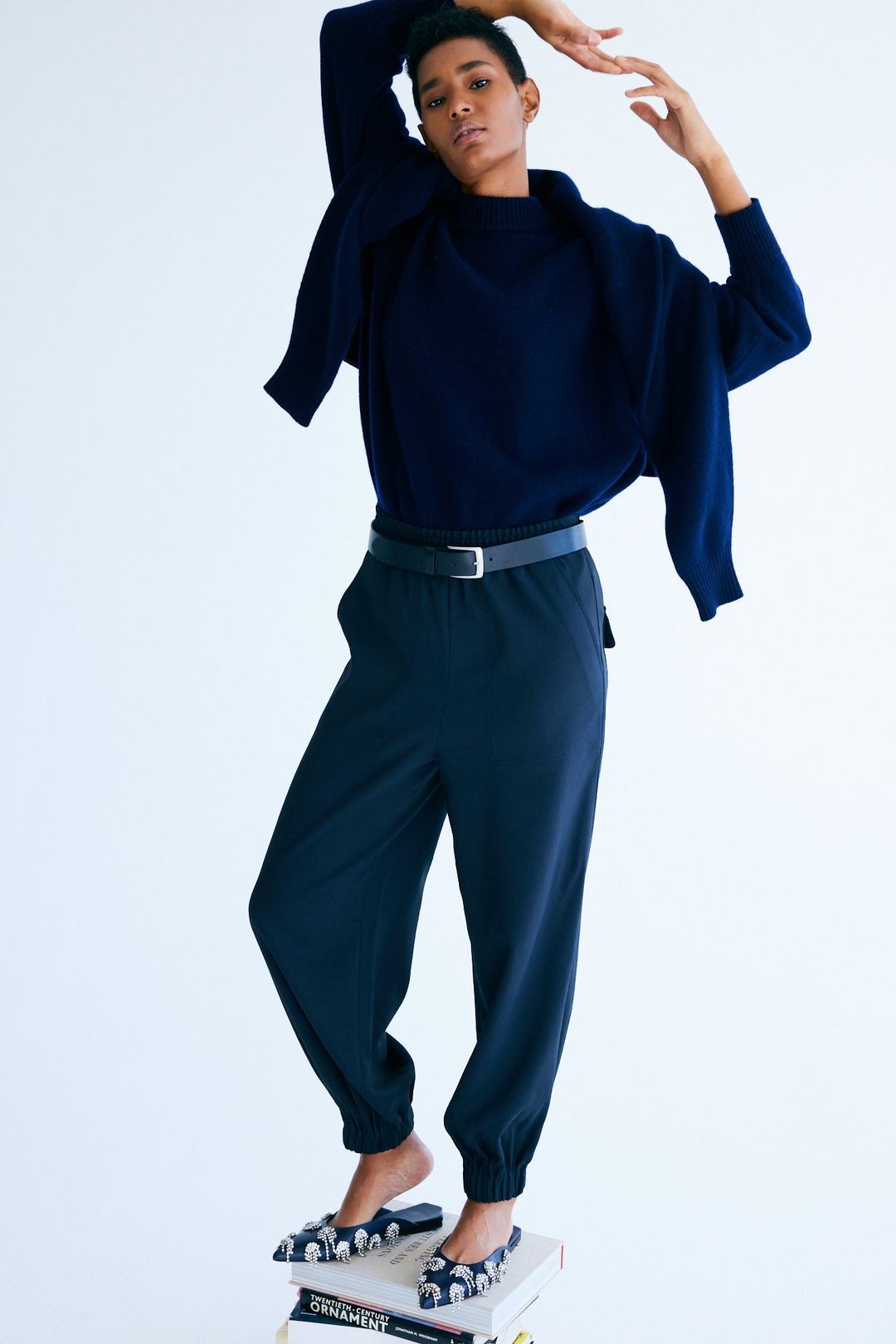 Chalky Drape Plashet Jogger - Long #2