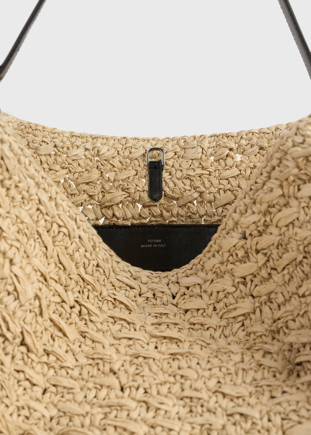 Belted paper raffia tote natural #6