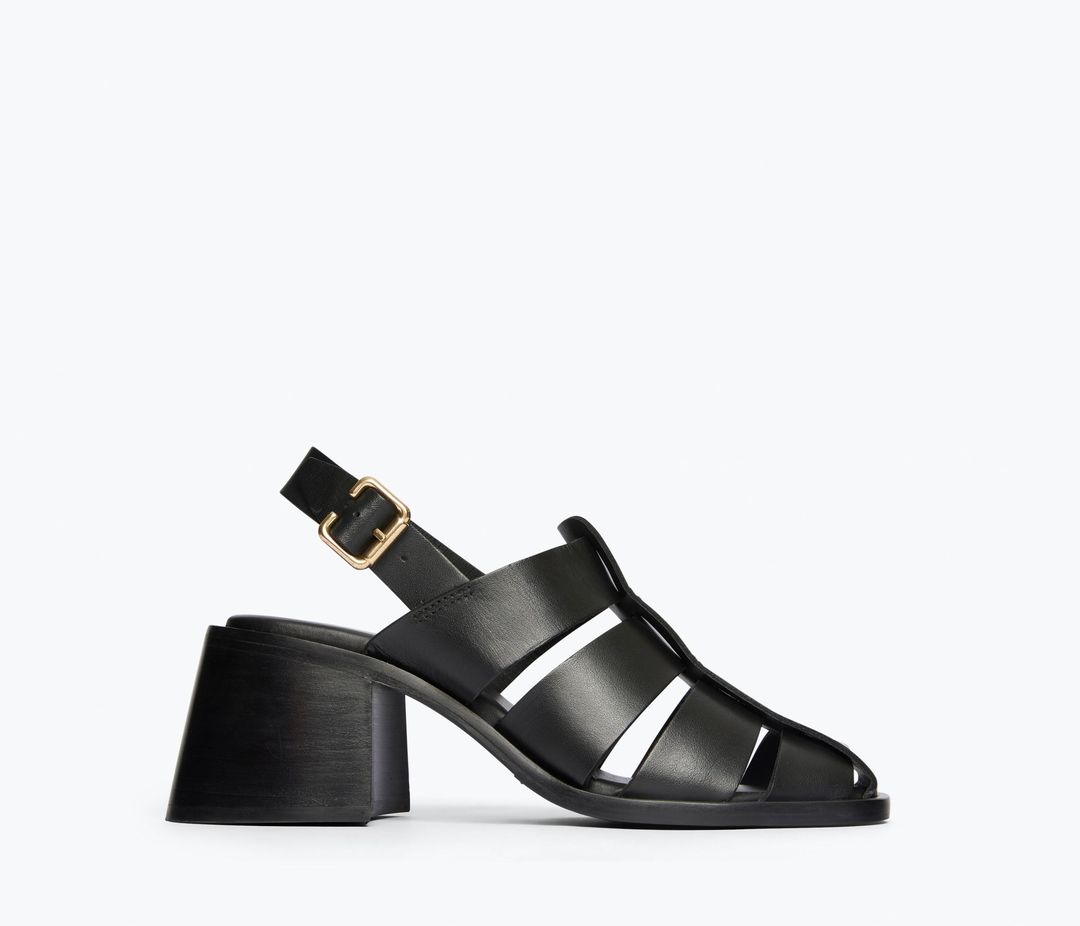 JULIETA FISHERMAN BLOCK HEEL