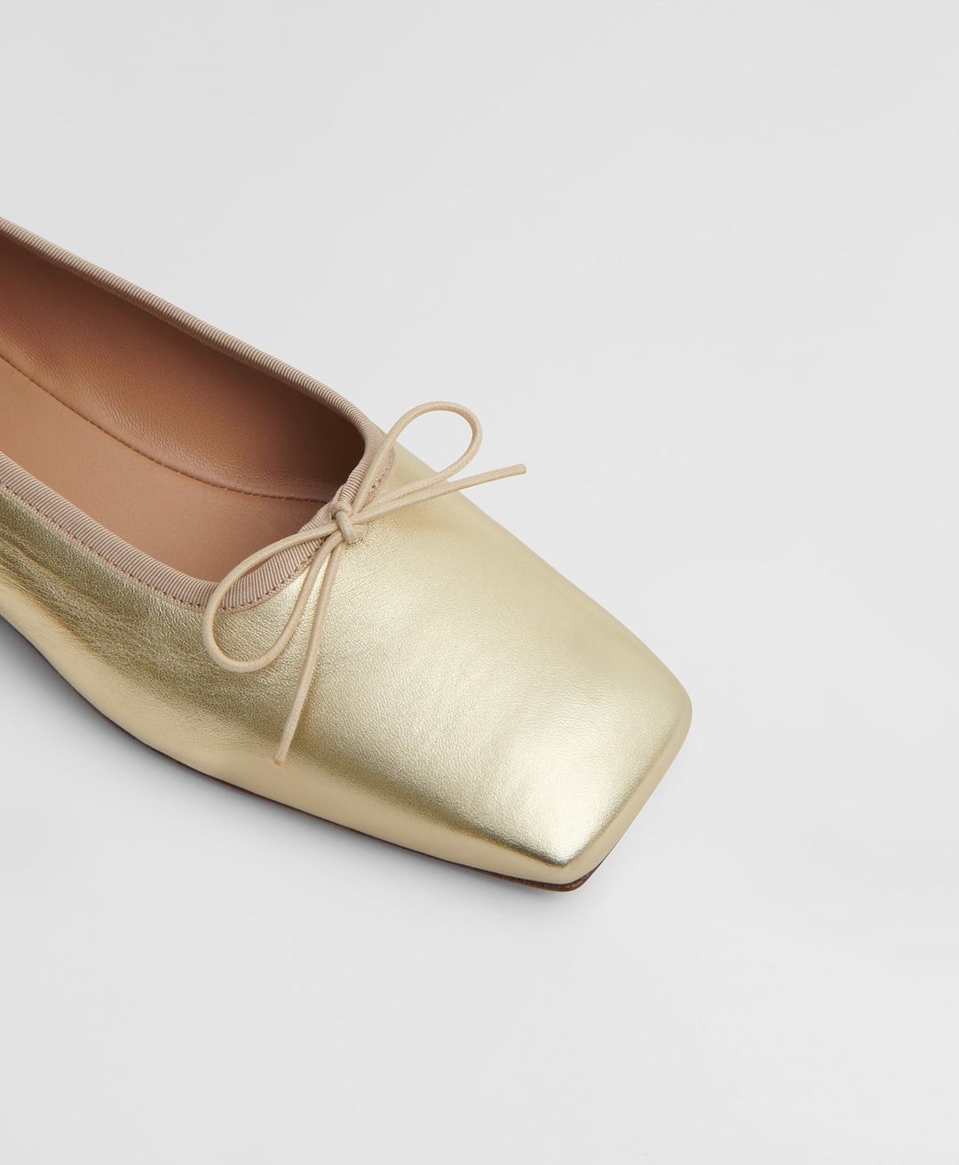 Square Toe Ballerina - Gold #5